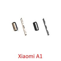 ปุ่มปรับระดับเสียงสำหรับกรอบตัวเครื่อง Xiaomi A1สีดำทองคีย์ด้านข้างใหม่อะไหล่ซ่อม