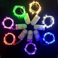 10Pcs2M LEDString Lights with Battery Holiday Lighting Garland Christmas Wedding Party Living Room Decoration Fairy Fairy Lights