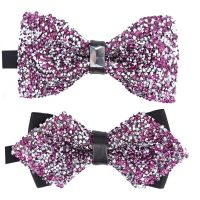 Bow tie crystal sky full star Rhinestone banquet nightclub super flash diamond wedding bridegroom pot collar bow tie Boys Clothing