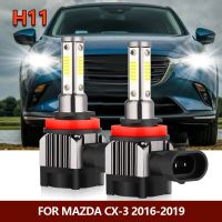 H11 LED Headlight Bulbs Front Car Low Beam White Auto Lamps For Mazda CX-3 2016 2017 2018 2019