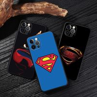 DC Heroes Supermans Black Cover For Apple iPhone 13 14 12 11 Pro Max Mini XR XS X 6 7 8 Plus Cases Soft Silicone Fundas Superman  Screen Protectors