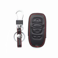 yonggax Leather 4 Buttons Assesories Key Chain Cover Case For HYQ14AHC Subaru Forester Sti Subaru Outback XV Crosstrek Impreza BRZ WRX