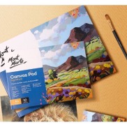 Sổ Canvas Vẽ Màu Acrylic, Sơn Dầu, Canvas Pad Mont Marte A3 A4 A5