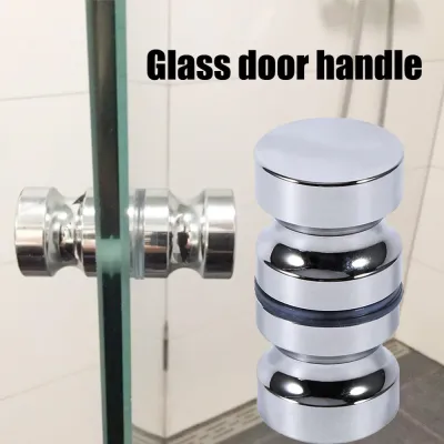 Door Handle 1.1 quot; Dia Aluminum Alloy Glass Door Knob Kitchen Bathroom Shower Cabinet Handle With Screw - Door Handles - AliExpress