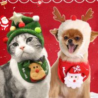 【Lorra】หมวกสัตว์เลี้ยง หมวกสุนัข หมวกแมว หมวกคริสต์มาส หมวกปาร์ตี้ หมวกฉลอง เทศกาล คริสมาสต์แต่งตัว S/M