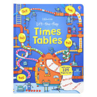 Usborne lift the flap times tables math multiplication tables flipping through paper and writing childrens math interesting enlightenment teaching aids English original imported