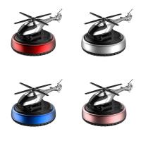 【DT】  hotHelicopter Solar Air Freshener Solar Power Spinning Aviation Aromatherapy For Autos Alloy Car Perfume Fragrance Diffuser For