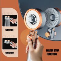 Double Sided Shower Head Bathroom 3 Modes Water Saving Filtration Handheld Showerhead Showerheads