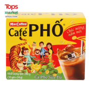 Cà Phê Sữa Đá MacCoffee Cà Phê Phố Hộp 240G 10 Gói 24G