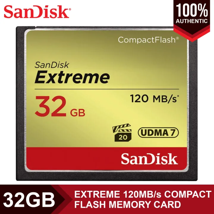 Sandisk Extreme Compact Flash Card 32GB UDMA 7 SDCFXSB032G Lazada PH