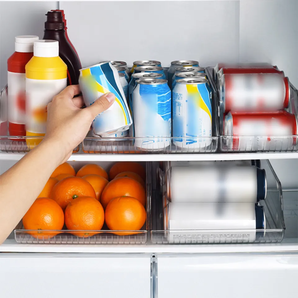 Plastic Kitchen Pantry Cabinet, Organizer for Fruit, Yogurt