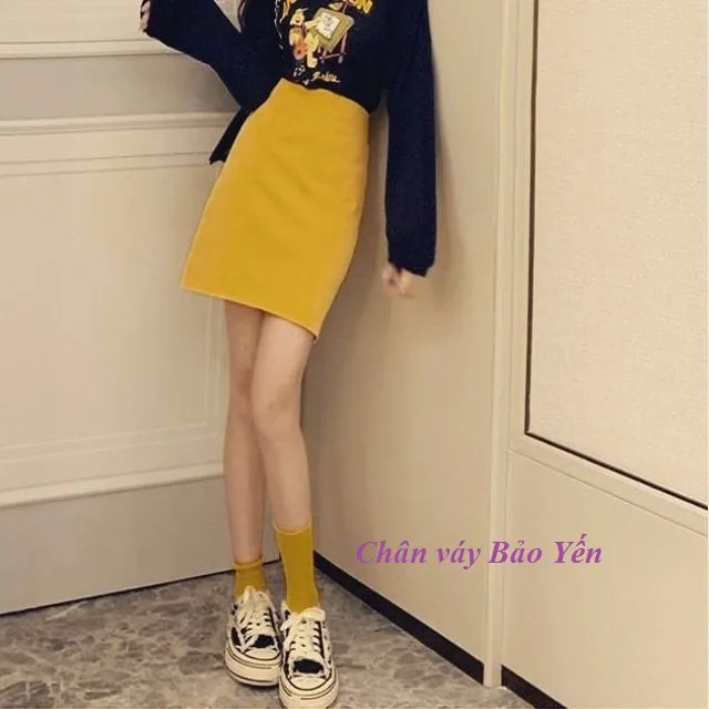 chân váy vàng giá tốt Tháng 8 2023 Chân váy  Mua ngay Thời Trang Nữ   Shopee Việt Nam