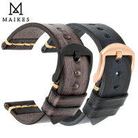 AMAIKES Handmade Watchband Calfskin ผู้ชาย Vintage ของแท้หนังนาฬิกา20Mm 22Mm 24Mm สำหรับ MIDO M