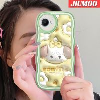 JIUMOO เคสสำหรับ Realme C30 C30s Narzo 50i Prime เคสลายการ์ตูน3D แกะลายทางต้นฉบับเคสโทรศัพท์แบบใสป้องกันเลนส์กล้องกรอบซิลิโคนนิ่มเคสโปร่งใสกันกระแทก