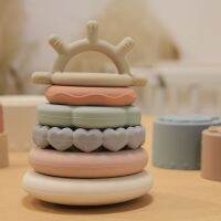 【CC】✹◇✸  Baby Silica Gel Stackle Blocks Kits Montessory Materials Hand Trainning Educational Children