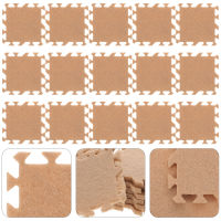 WINOMO 36pcs Miniature Ground Mats Decor Mini House Floor Mats Miniature Puzzle Mats ตกแต่ง