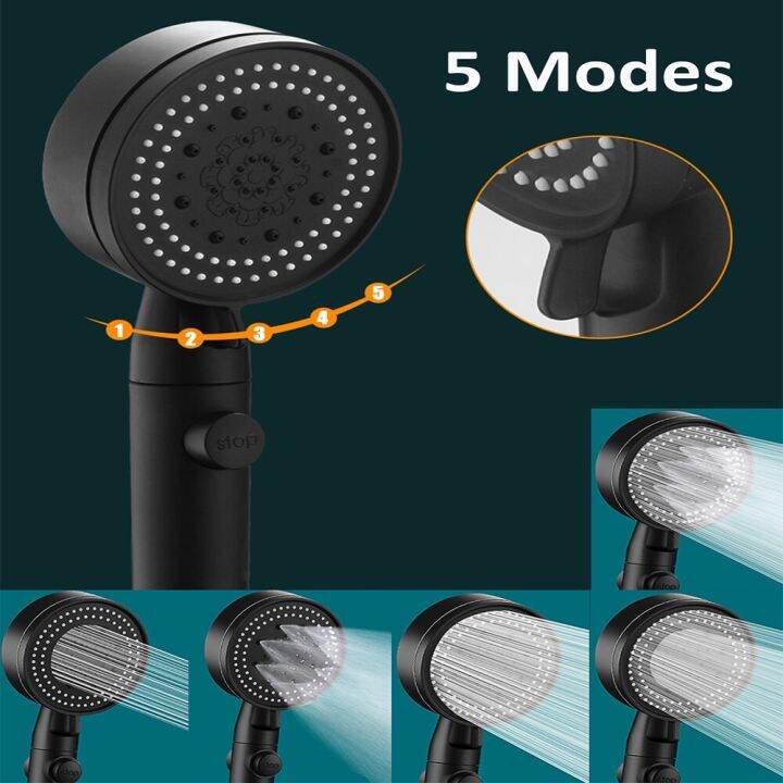 shower-head-water-saving-5-modes-adjustable-high-pressure-shower-head-one-key-stop-water-massage-eco-shower-bathroom-accessories-by-hs2023