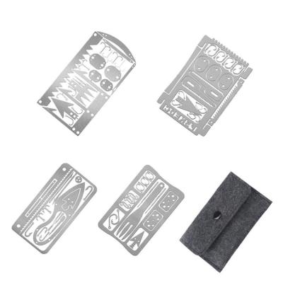 Survival Cards For Wallet Stainless Steel Fishing Cards For Outdoor Camping Fishing Trip Tools For Outdoor Survive Camping Hunting Hiking normal