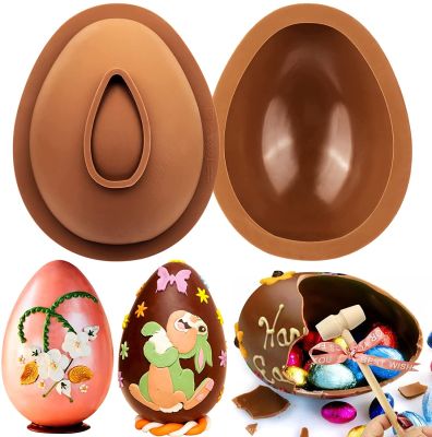 【CW】 Easter Eggs Chocolate Silicone Molds Large Breakable Egg for Decorations Mousse Dessert