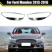 ฝาครอบไฟหน้าสำหรับ Ford Mondeo 2013 2014 2015 2016ไฟหน้ารถโคมไฟโปร่งใสฝาครอบไฟหน้าเลนส์หมวกแก้ว