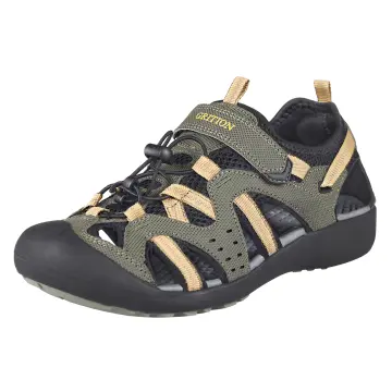 GRITION Mens Hiking Sandals Closed Toe Walking Sandals Water Sandals Sports  and Outdoors Comfort Breathable Trekking Athletic Summer Beach Shoes,  Khaki, 39.5 EU: Buy Online at Best Price in Egypt - Souq