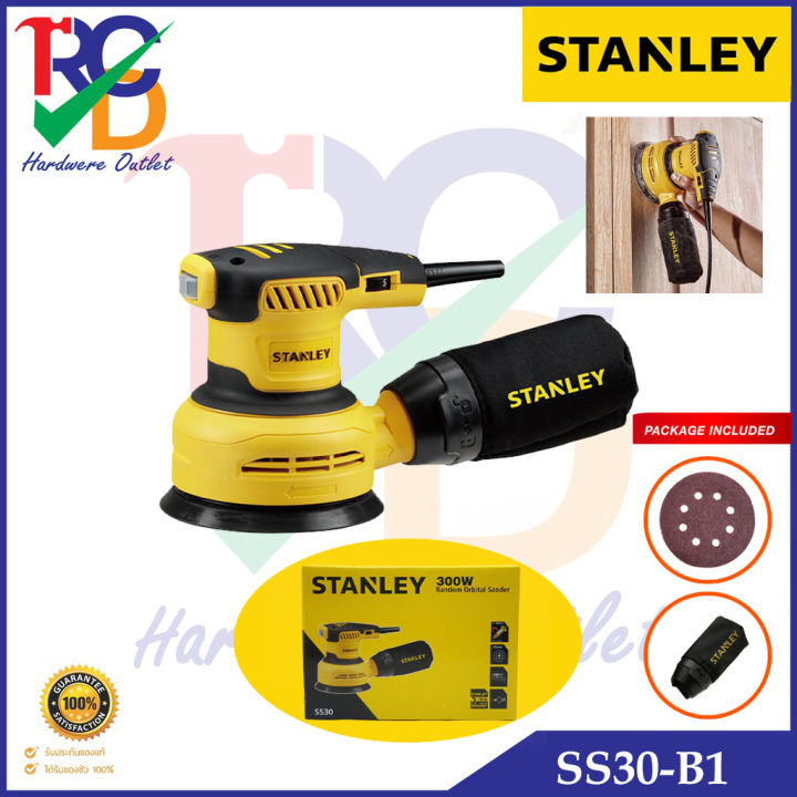 stanley-เครื่องขัดกระดาษทรายกลม-5-นิ้ว-รุ่น-ss30-b1-300w-ros-sander