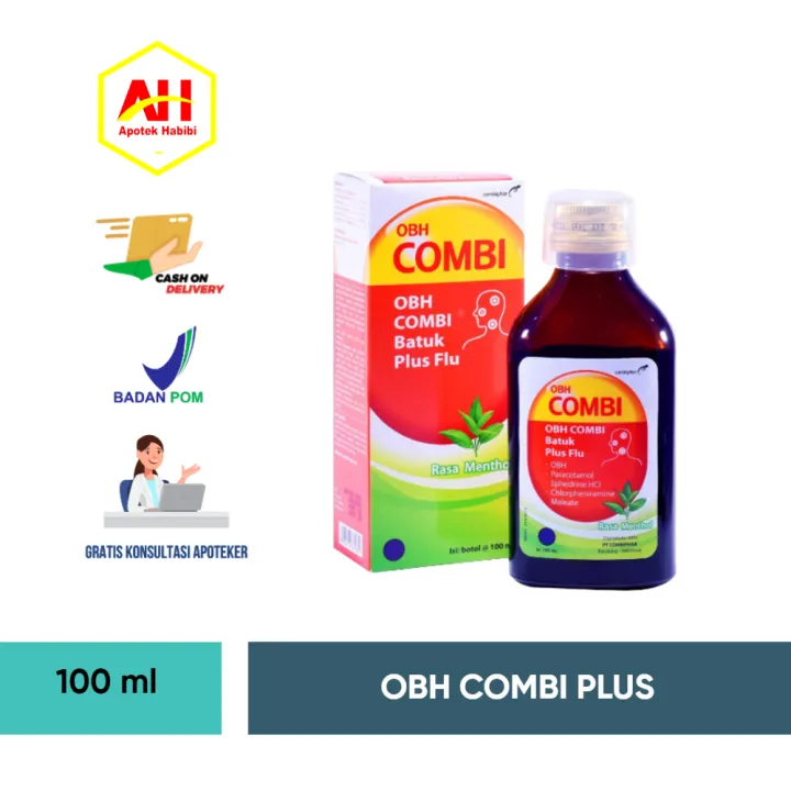 OBH combi Plus Rasa Menthol 100 ml obat batuk dan pilek flu obat obh