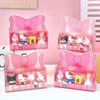 Sanrio ยางลบสำหรับครอบครัว Kuromi Cinnamoroll ยางลบลบได้ยางลบ Diy เครื่องเขียนนักเรียนที่ดีของขวัญน่ารักสาวๆ