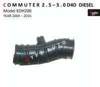 ท่ออากาศ ท่อกรองอากาศ รถตู้ ไฮเอช คอมมิวเตอร์ COMMUTER 2.5 - 3.0 D4D ดีเซล KDH200 ปี 2005- 2016