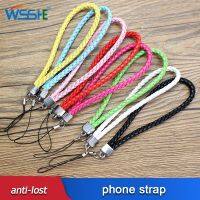 8 Colors Mobile Phone Strap Braided Hand Wrist Lanyard For USB Flash Drive ID Card Universal Weave Rope Non slip Short Keychain