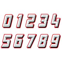 ❂卐 Reflective Motorcycle Stickers Racing Car Tank Faring Box Number Decals Accessories For Honda Kawasaki Suzuki Yamaha Aprilia KTM