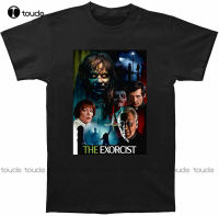 The Exorcist เสื้อยืด1976โปสเตอร์ภาพยนตร์สยองขวัญสำหรับทุกเพศแขนลำลองขาสั้นคอกลมแฟชั่นพิมพ์ลาย100% ผ้าฝ้าย