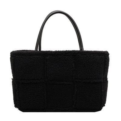 Ins web celebrity in same lambs wool woven tote bag maomao one shoulder bag big female of new fund of 2021 autumn winters