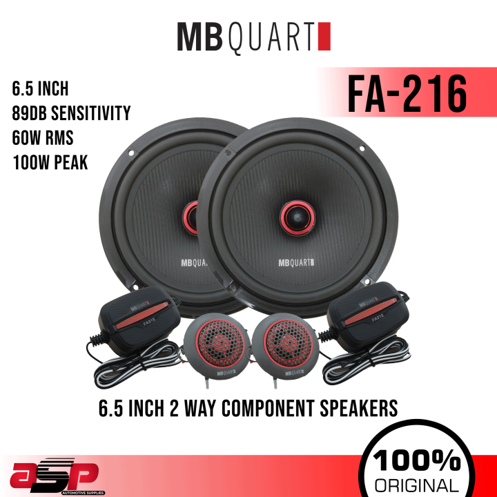 MB Quart 6.5" Component Set Car Speaker 6.5 inch 2 Way Component