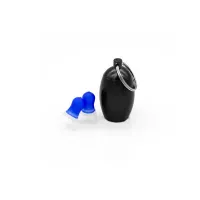 1 Pair of Waterproof and Soft Noise-reducing Earplugs Sleep Swimming Silicone Earplugs Flying Black Noise-proof Earmuffs