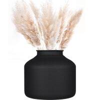 【LZ】ஐ  Vaso de flores de ferro preto vaso para flor decoração para casa Pampas Grass arranjo floral plantador