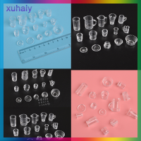 xuhaiy จานจานชามบนโต๊ะอาหารขนาดเล็กใสสำหรับเครื่องดื่มขนาดมินิ15ชิ้น เซ็ต