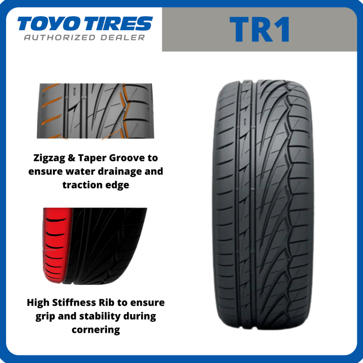 [ติดตั้งฟรี] ยางขอบ 15 TOYO 195/55R15 PROXES TR1 | Lazada.co.th
