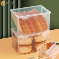 Dulcii กล่องเก็บขนมปังปิ้ง,กล่อง ใส่ ขนมปัง แผ่น กล่องใส่ขนมปังมีร่องสำหรับเก็บขนมปังปิ้งปิดผนึกบะหมี่กึ่งสำเร็จรูปที่เก็บของในตู้เย็นสำหรับขนมปัง กล่องขนมปัง bread storage box