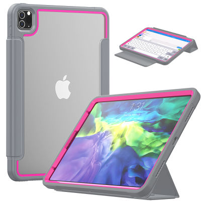 CaseสำหรับNew iPad Pro 11 Case 2020 &amp; 2018,Heavy Shockproof Full BodyเคสเคสSmart Coverพร้อมAuto Wake/Sleep &amp; Tri-Fold Stand [ที่ใส่ดินสอ] สำหรับiPad Pro 11 2020 และ 2018