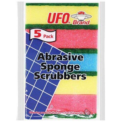 UFO Brand Assorted Scrubber Sponges 5 Pack Made in USA Lazada PH