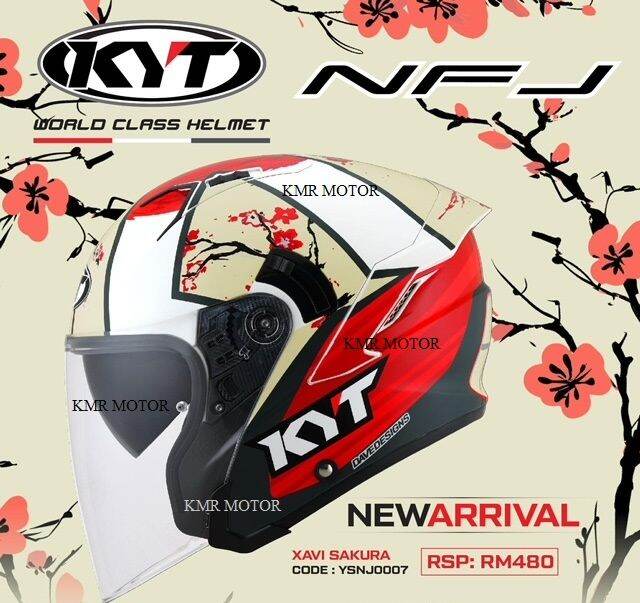 KYT HELMET NFJ XAVI SAKURA Lazada