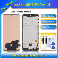 หน้าจอ LCD Incell เหมาะสำหรับ SM-A415 Samsung Galaxy A41พร้อมชุดประกอบ Digitizer เต็มรูปแบบ (ไม่รองรับการระบุลายนิ้วมือ)