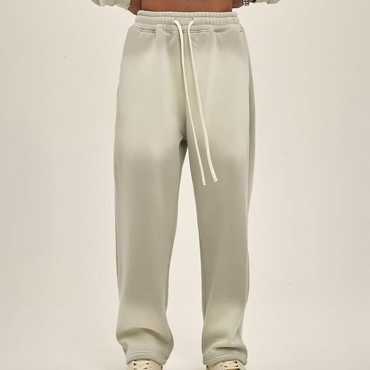 กางเกงลำลองผู้ชาย360กรัมสีสเปรย์ทำให้กางเกงสำหรับผู้ชายเก่าล้างน้ำสีขาวทำให้กางเกงลำลองเก่าเลือน