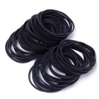 200 Pcs Black Rubber Bands, File Bands Elastic Bands, Sturdy Rubber Bands for School Office Use Stationery Supplies 38x1.4mm