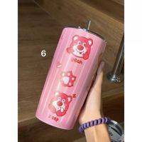 lotso แก้วสเตนเลส แก้วเก็บความเย็น แถมหลอดสเตนเลส ขนาด600ml