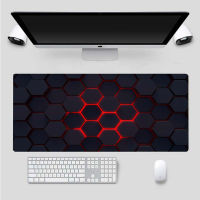 Personality Black and Red 3D Pattern Gaming Locking Edge Mouse Pad Large Computer Mousepad Desk Mat for CSGO DOTA