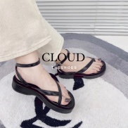 Giày sandal nữ đế bánh mì quai xỏ