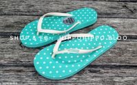 จุดเขียวมิ้นท์ Mint Green dot Hippo Shoe รองเท้าแตะฮิปโป No.36-37-38-39-40