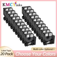 Kmcyinks เทป D1 Dymo แทนที่12เทปป้ายชื่อขนาดเป็นมิลลิเมตร20PK 45013 45010เครื่องติดฉลากเทป Dymo LM160เครื่องพิมพ์ฉลาก LM420P